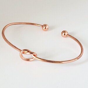 Rose Gold Tone Knot Cuff Bracelet